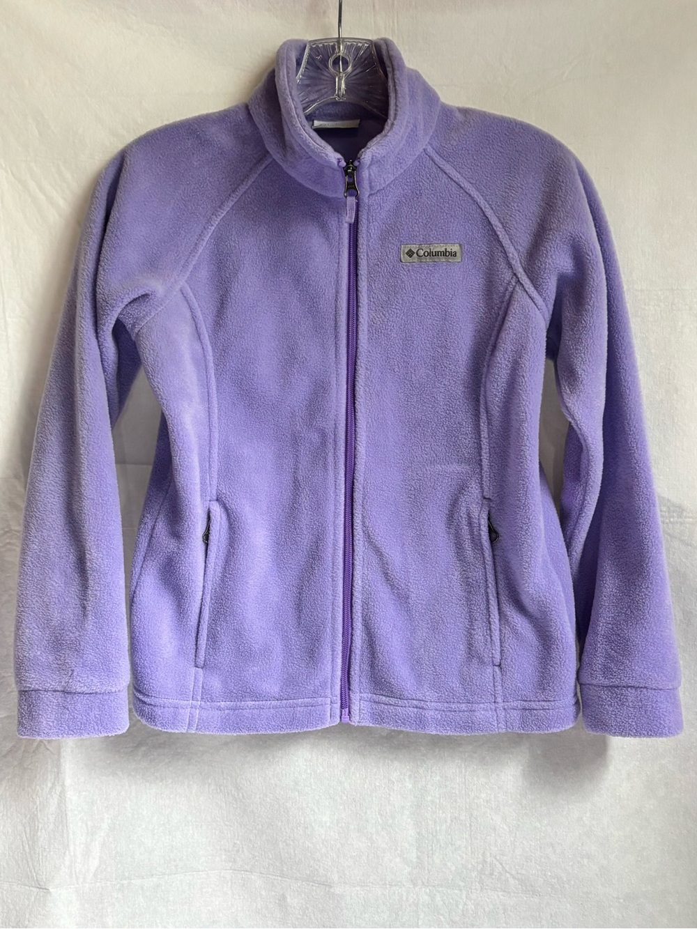 Columbia Lavender Full-Zip Kids Fleece Jacket
